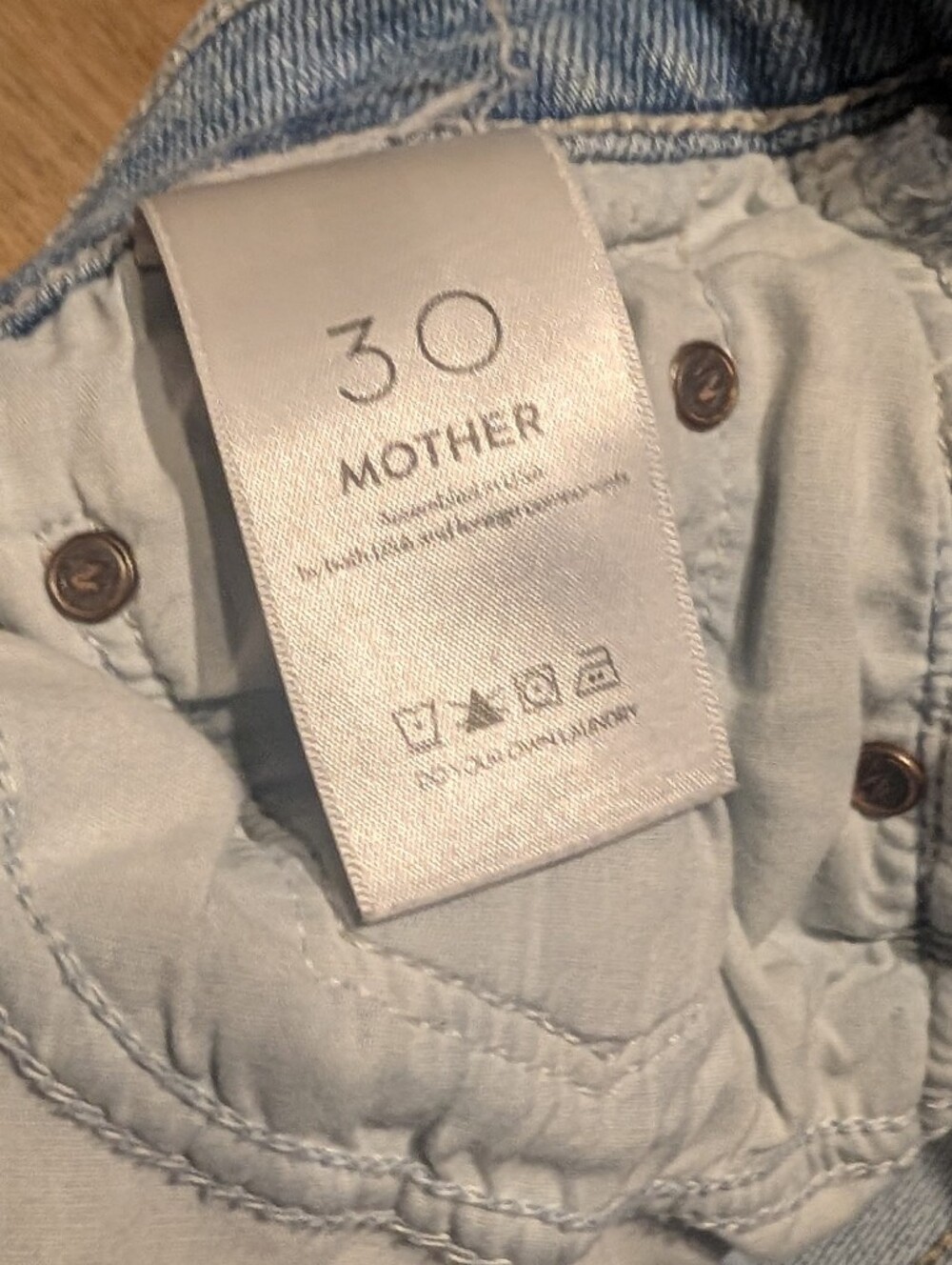 MOTHER Insider Flood Fray in Peek-a-boo sz 30 - Picture 14 of 15